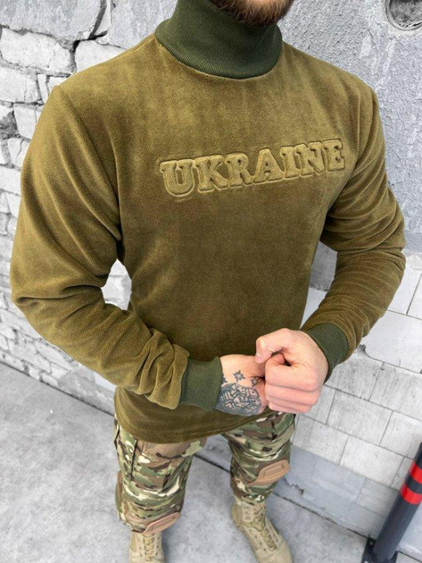 Флісовий Гольф Ukraine кайот 2XL - зображення 1