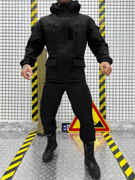 Тактический костюм SoftShell REHYDRATION black XL - изображение 1