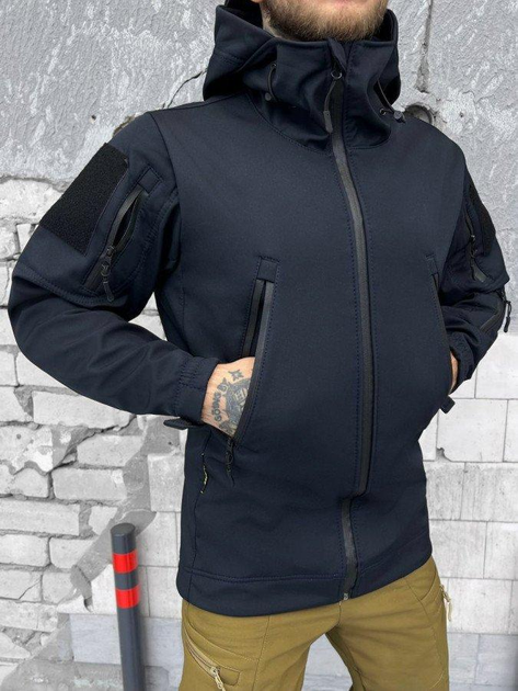 Тактична куртка Soft Shel Logos tactical синій ВТ6474 XS - зображення 1