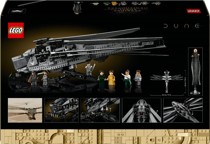 Zestaw klocków LEGO Icons Diuna — Atreides Royal Ornithopter 1369 elementów (10327) - obraz 9