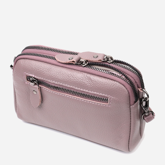 Сумка кросс-боди женская кожаная Vintage leather-22279 Фиолетовая 