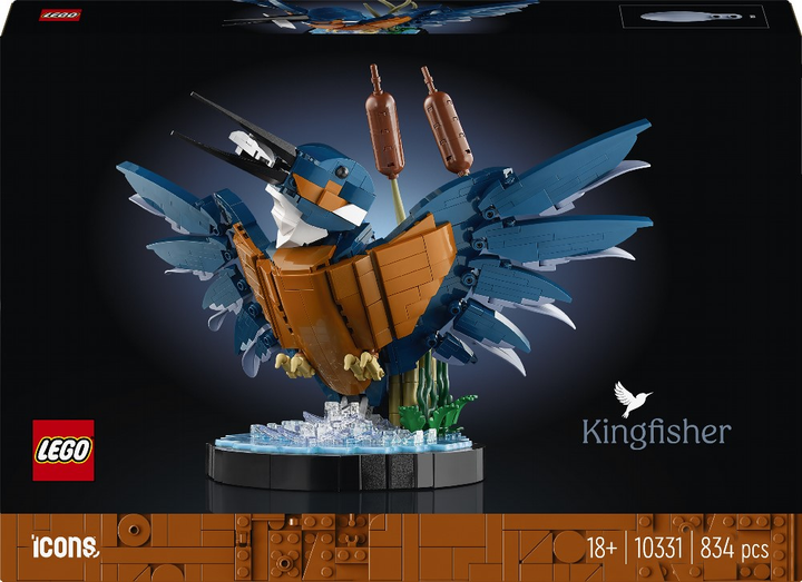 Zestaw klocków Lego Icons Ptak rybak 834 elementy (10331) - obraz 1