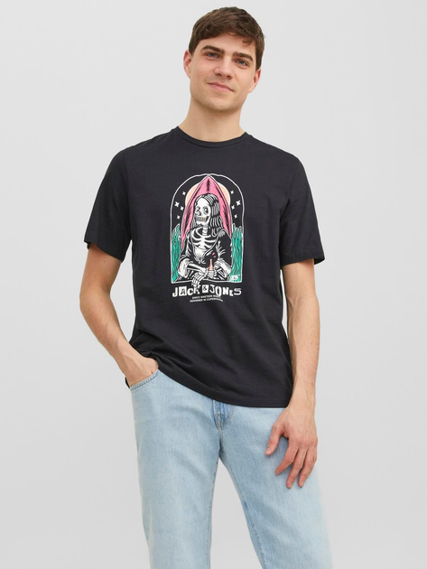Футболка мужская Jack & Jones XAZ408034MVNF L Черная (DD8000007476886 ...
