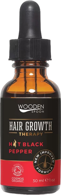 Сироватка Wooden Spoon Hair Growth Serum для росту волосся з чорним перцем і розмарином 30 мл (3800225479530) - зображення 1