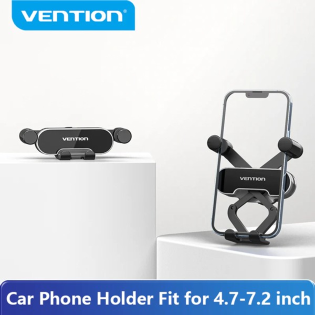 Автотримач для телефону Vention 3-x контактний KCEH0 (6922794764651) - зображення 2