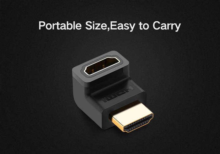 Адаптер Ugreen HD112 HDMI Male to Female Adapter Black (6957303821105) - зображення 5