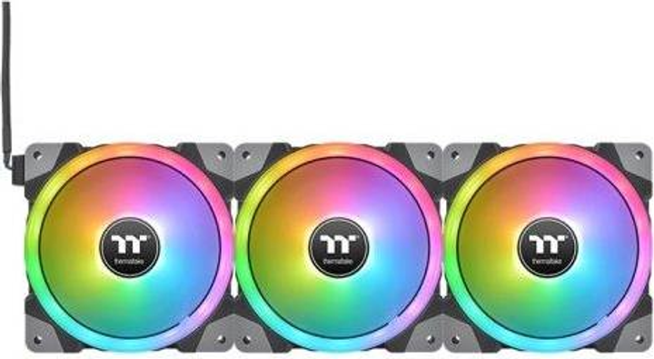 Zestaw wentylatorów Thermaltake SWAFAN EX14 RGB PC Cooling Fan TT Premium Edition 14 cm Czarny 3 szt. (CL-F144-PL14SW-A) - obraz 4