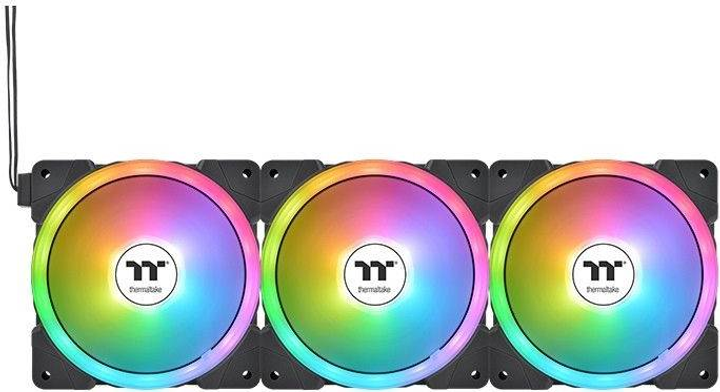Zestaw wentylatorów Thermaltake SWAFAN EX14 ARGB 14 cm Czarny 3 szt. (CL-F168-PL14SW-A) - obraz 4