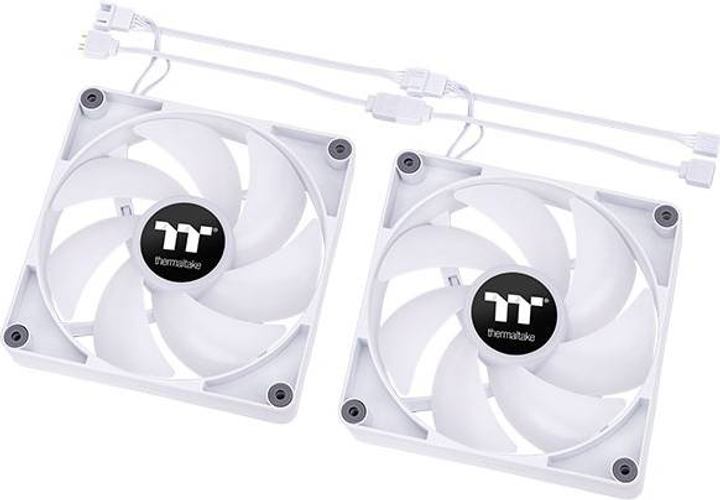 Набір вентиляторів Thermaltake CT120 ARGB Sync PC Cooling Fan Білий 2Pack (CL-F153-PL12SW-A) - зображення 4