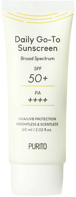 Крем Purito Daily Go-To Sunscreen SPF50+ PA++++ сонцезахисний щоденний 60 мл (8809563100965) - зображення 1