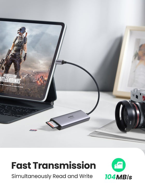 USB-хаб UGREEN CM511 6-in-1 USB Type-C to 3xUSB 3.0 + HDMI Multifunction Adapter Space Gray (6957303863839) - зображення 3