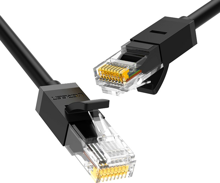 Patchcord Ugreen NW102 Cat 6 U / UTP Lan Cable 3 m Black (6957303821617) - obraz 1