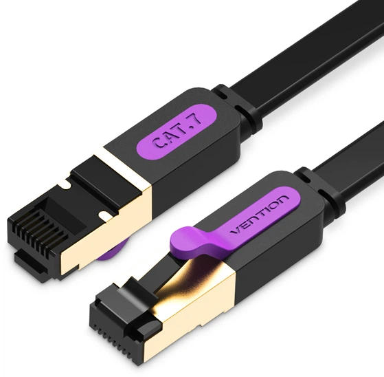 Patchcord Vention CAT7 FTP Ethernet 5 m Black (6922794729858) - obraz 3