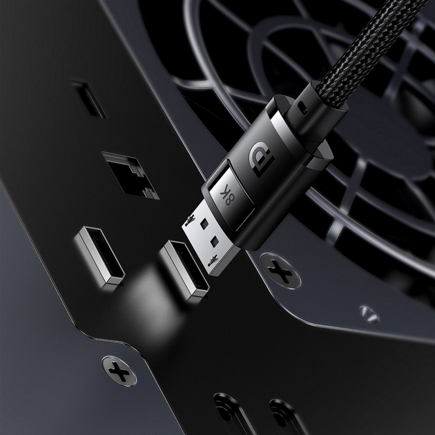 Kabel Baseus High Definition Series DP 8K to DP 8K 2 m Black (B00633706111-02) - obraz 5