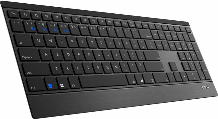 Бездротова Bluetooth клавіатура RAPOO E9500M / Мембранна / UKR / Black Б/В - зображення 3
