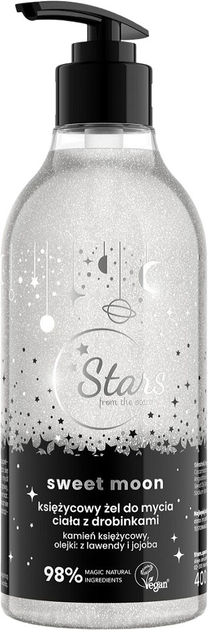 Żel do mycia ciała Stars from The Stars Sweet Moon księżycowy z drobinkami 400 ml (5904209844852) - obraz 1