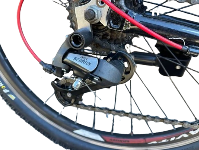 Велосипед детско-подростковый CROSSRIDE Cross 24" AL рама 13" Чёрно-красный - изображение 5