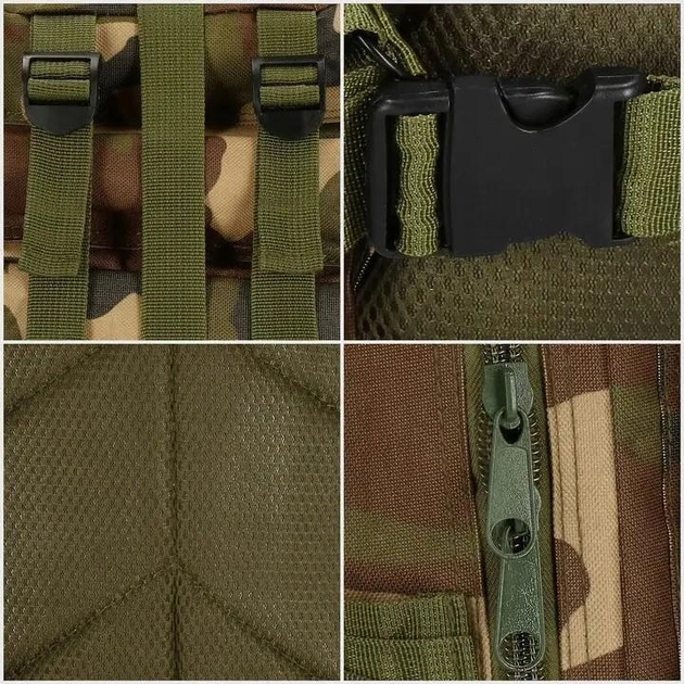 Тактичний рюкзак 30 л з системою MOLLE Камуфляж Військовий рюкзак на 30 літрів Springos Dominator Армійський Штурмовий Рюкзак Водовідштовхуючий - зображення 2