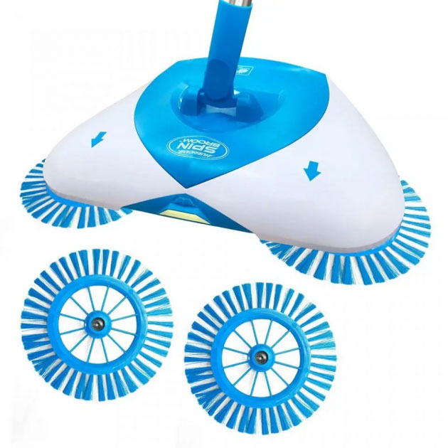 Механічна швабра-віник Hurricane Spin Broom щітка віник ефект пилососу(ws88897)(WB) - изображение 8