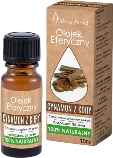 Olejek eteryczny Vera Nord Naturalny cynamon z kory 10 ml (5908282460046) - obraz 1