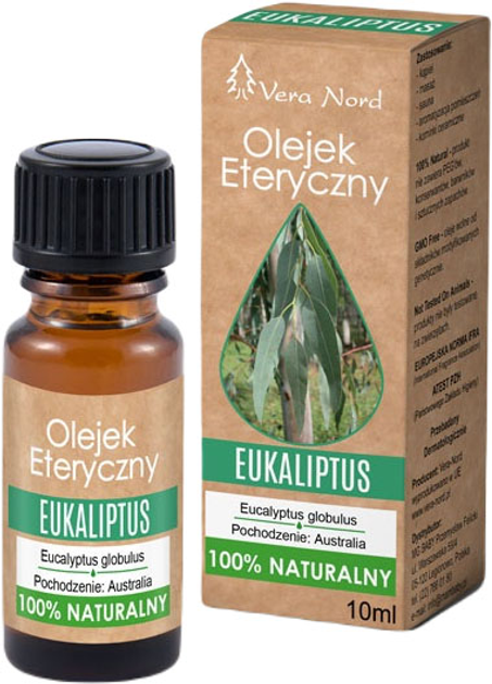 Olejek eteryczny Vera Nord Naturalny eukaliptus 10 ml (5908282460114) - obraz 1