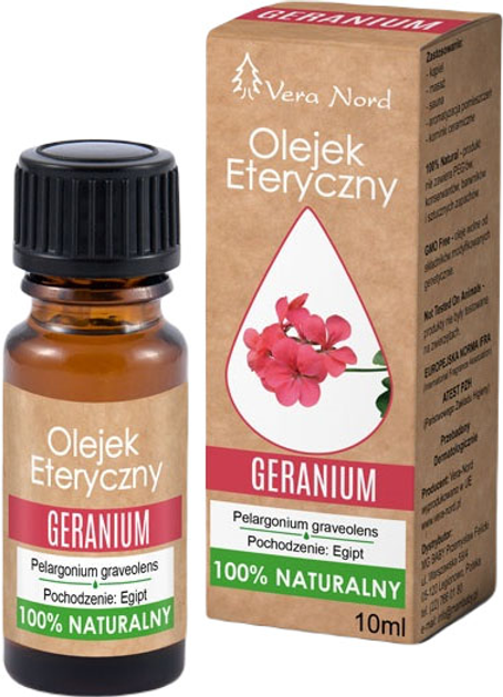 Olejek eteryczny Vera Nord Naturalny geranium 10 ml (5908282460138) - obraz 1