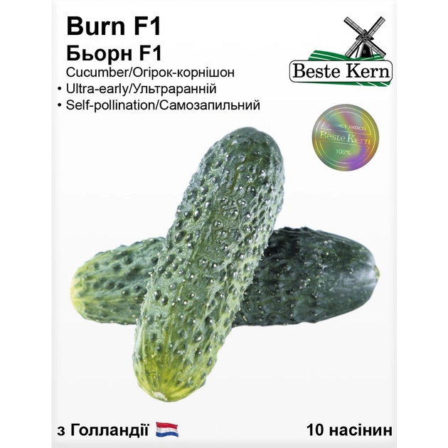 Насіння Огірок партенокарпік Бьорн F1 Beste Kern 10шт (For Hobby2565 ...