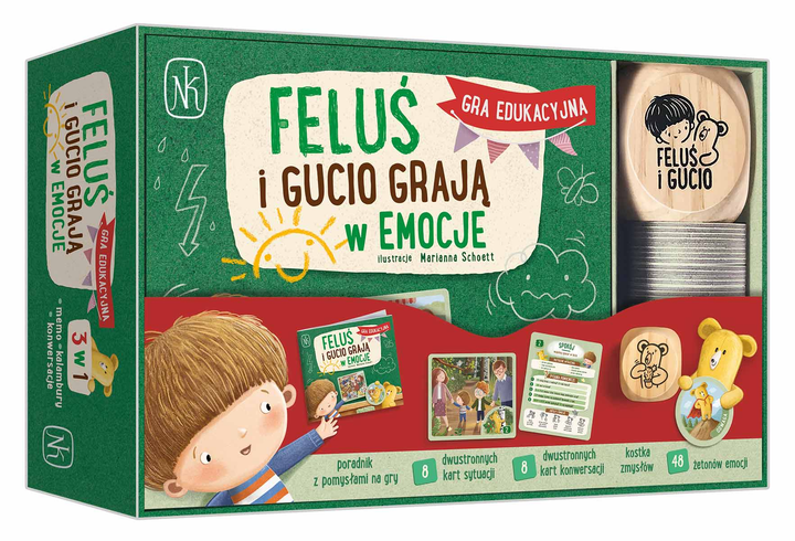 Gra planszowa Nasza Księgarnia Felus i Gucio grają w emocje (5904915902051) - obraz 1