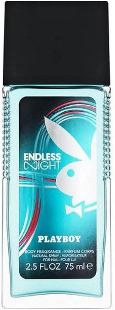 Dezodorant Playboy Endless Night For Him w naturalnym w sprayu 75 ml (3614223871551 / 5050456521685) - obraz 1