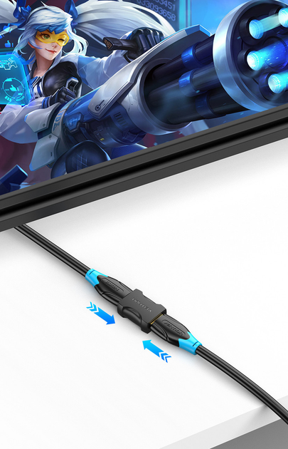 Соединитель переходник HDMI кабеля HDMI - HDMI Vention (4K@60Гц 1080P ...