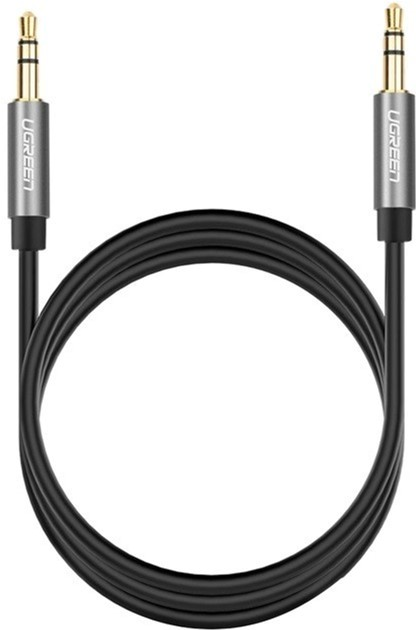 Kabel Ugreen AV119 3.5 mm Male to 3.5 mm Male Cable 1.5 m Black (6957303817344) - obraz 1