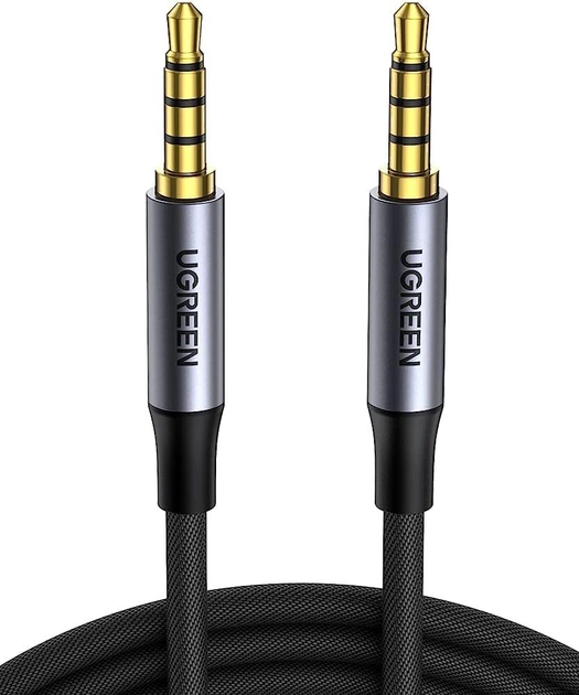 Kabel Ugreen AV183 3.5 mm to 3.5 mm Audio Cable, 2 m Black (6957303827824) - obraz 1