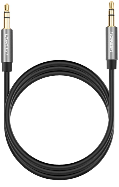 Kabel Ugreen AV119 3.5 mm to 3.5 mm Audio Cable 1 m Black (6957303817337) - obraz 1