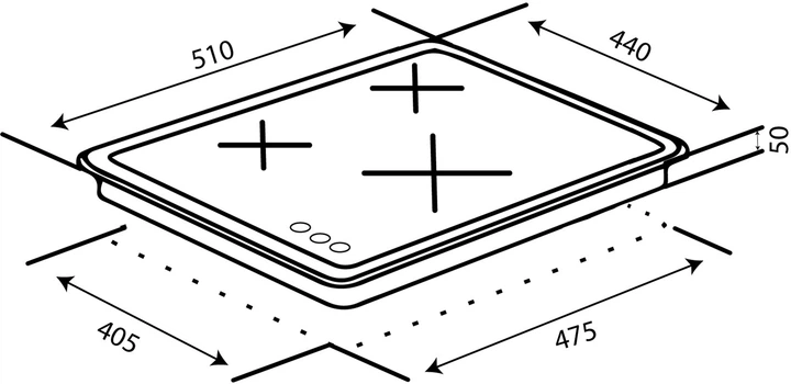 Варильна поверхня газова Ventolux HG430-L3 CEST (X) - зображення 7