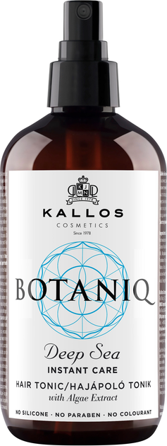 Спрей-тонік для волосся Kallos Cosmetics Botaniq Deep Sea Instant Care Hair Tonic 300 мл (5998889515171) - зображення 1