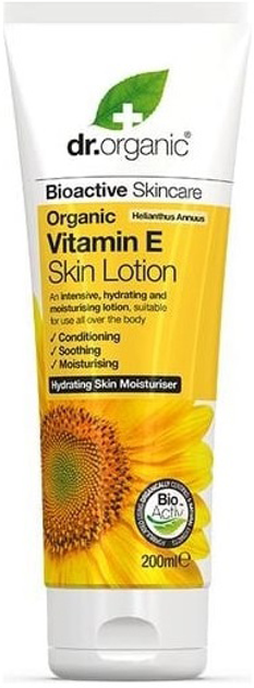 Lotion Dr.Organic Vitamin E nawilżający balsam do skóry suchej 200 ml (5060176670631) - obraz 1