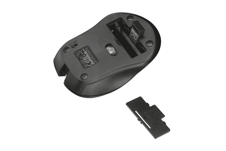 Безшумна бездротова миша TRUST Mydo silent click wireless black (25084) - зображення 4