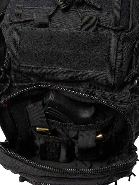 Тактическая сумка ESDY с кобурой 15 л Черная (11939757) - изображение 2