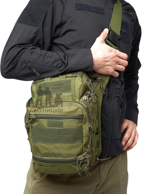 Тактическая сумка ESDY с кобурой 15 л Олива (11939758) - изображение 2