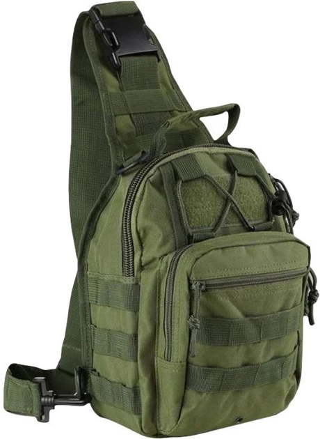 Тактична сумка ESDY EDC плечова 7 л Олива (11939755) - зображення 1