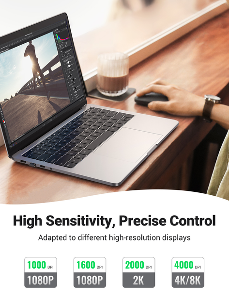 Миша Ugreen MU001 Portable Wireless Black (6957303893720) - зображення 5