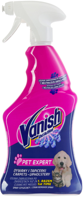 Spray czyszczący do dywanów i tapicerek Vanish Oxi Action Pet Expert 500 ml (5900627076394) - obraz 1