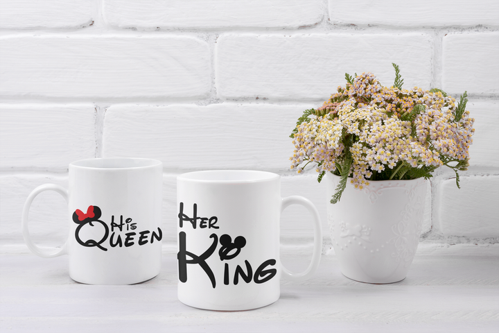 Парные чашки кружки King Queen Микки Маус для Влюблённых Белая 330 мл - Фото 2 Парные чашки кружки King Queen Микки Маус для Влюблённых Белая 330 мл - изображение 2