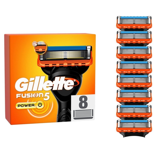 Сменные кассеты для бритья (лезвия картриджи) мужские Gillette Fusion 5 ...