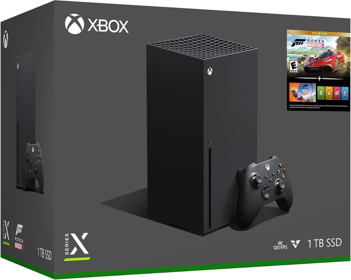 Konsola do gier Microsoft Xbox Series X + Forza Horizon 5 Premium Edition + FC24 (RRT-00061#EAFC) - obraz 1