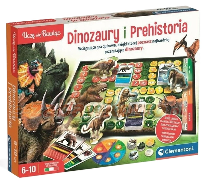 Настільна гра Clementoni Динозаври та передісторія (8005125508044) - зображення 1