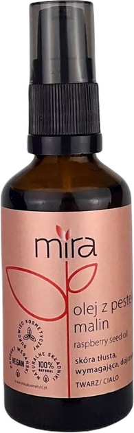 Olej do ciała Mira naturalny nierafnowany z pestek malin 50 ml (5907480771541) - obraz 1