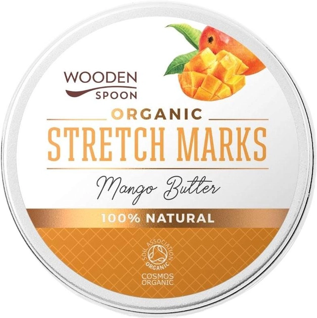 Masło do ciała Wooden Spoon Organic Stretch Marks przeciw rozstępom 100 ml (3800233687484) - obraz 1