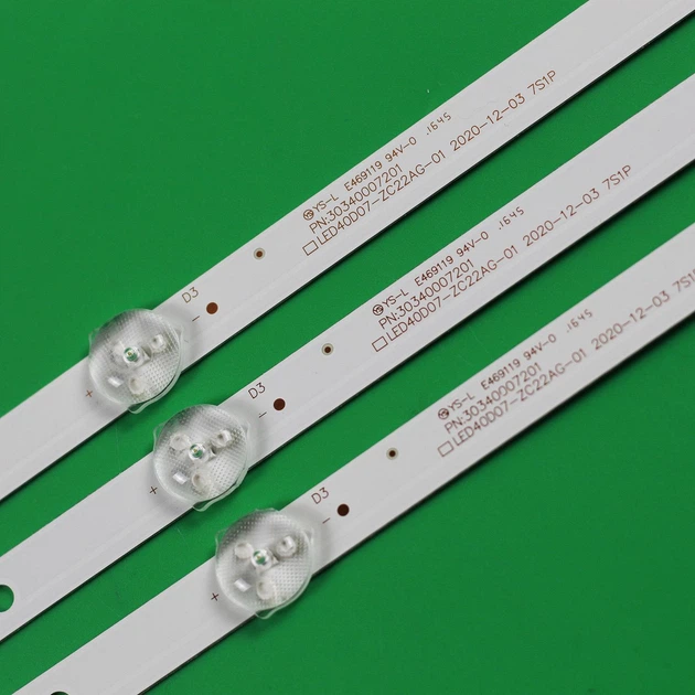 LED підсвітка TV 40" LED40D07-ZC22AG-01 30340007201 LED40D07-ZC22AG-02 LE40AL88G31C&nbsp;LE40U5000TF 3шт. - изображение 3