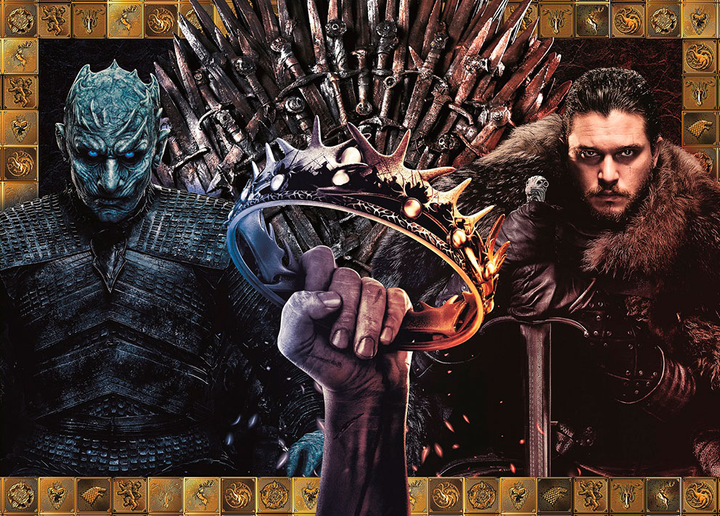 Пазл Clementoni Game of Thrones: Jon Snow vs The Night King 1000 елементів (8005125396528) - зображення 2